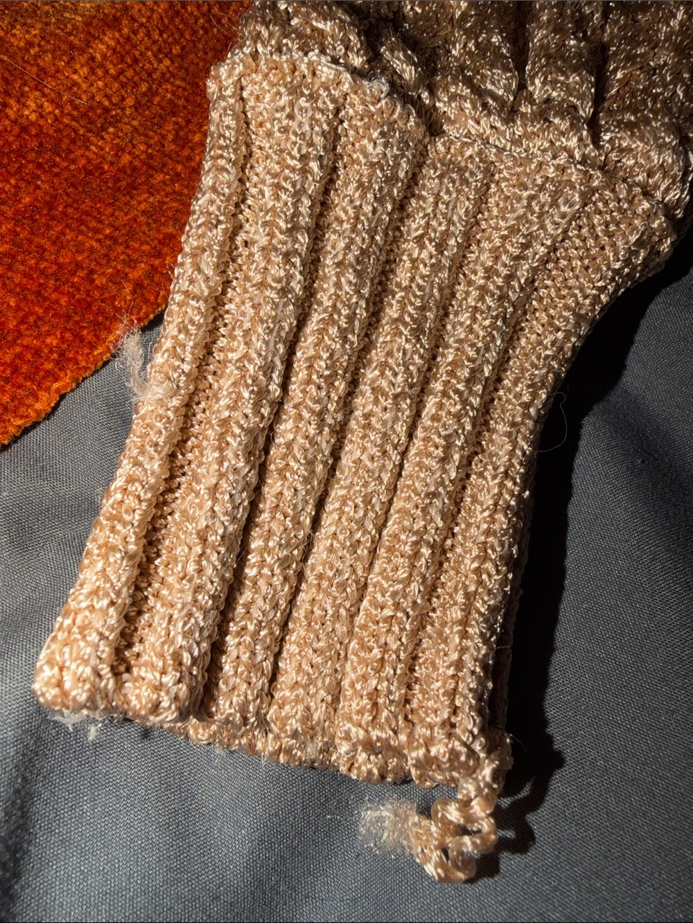 bebe Metallic RoseGold Knit Shawl Collar Cardigan with Gold Buttons | S | Used - Picture 5 of 13